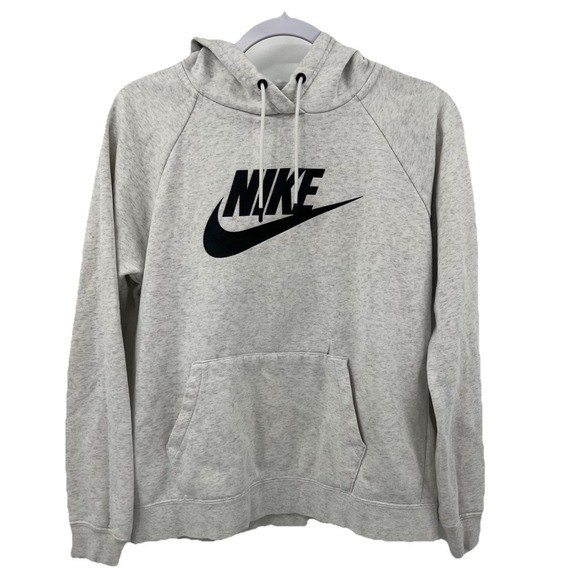 Nike Women's Hoodie Pullover Size Medium M Spell out 90's Y2K SWEATSHIRT - Picture 1 of 9
